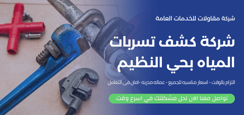 شركة كشف تسربات المياه بحي النظيم