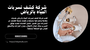 شركة كشف تسربات المياه بالرياض